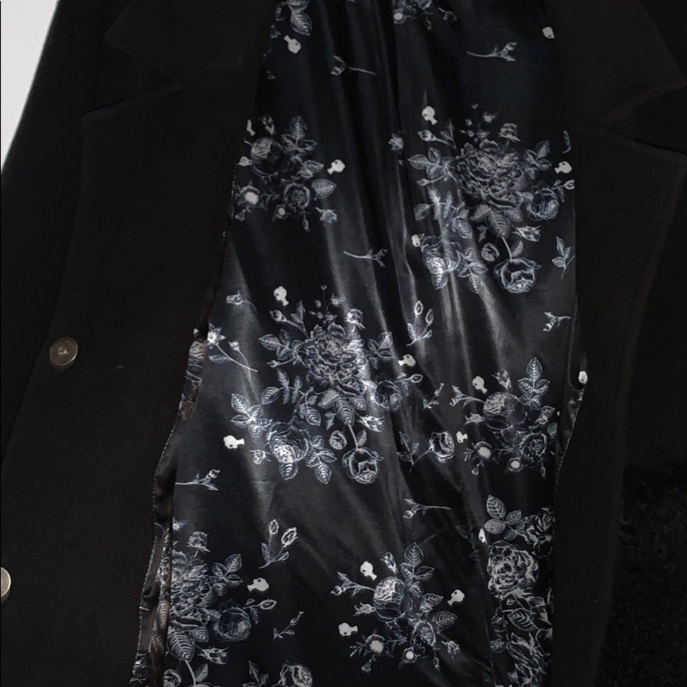 Bella Potemkina Wool-blend Black Coat with Fur - Picture 8 of 13
